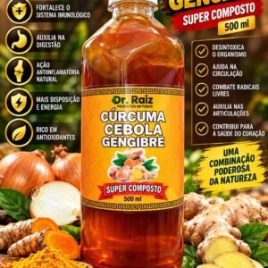 DR RAIZ CURCUMA,CEBOLA,GENGIBRE SUPER COMPOSTO 500ML